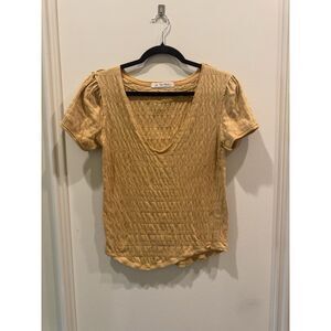 We The Free Top Small Made In Indonesia Free Shipping Short Sleeve V Neck